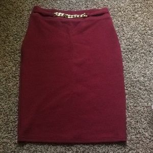 Maroon Skirt